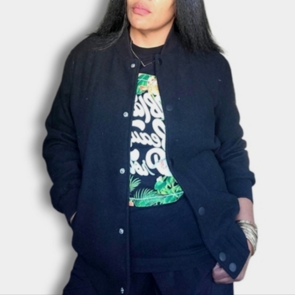 Bomber Jacket-Future Collective Kahlana Barfield Brown - Picture 1 of 15